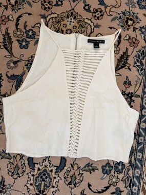 Dolce Vita linen blend crop top - S